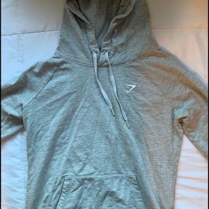 Gray gym shark hoodie
